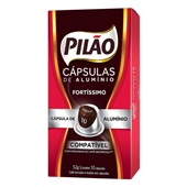 Capsula de Café Espresso Pilão Fortissimo 10 52g CX C/10 UN