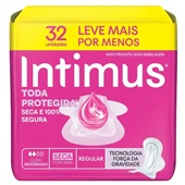 Absorvente com Abas Gel Intimus Cobertura Seca Fluxo Moderado PCT C/32 UN
