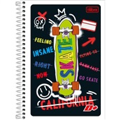 Caderno 1/4 Tilibra Espiral Capa Flexível 140X200mm D+ Masculino 4 96 FL 1 UN