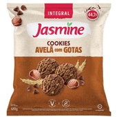 Cookie Jasmine Integral Avelã e Gotas Chocolate 120g 1 UN