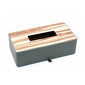 Porta Lenço MDF Gimba Textura Madeira Cinza 1 UN