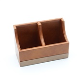 Porta Lápis Gimba Alto em MDF e PU 1 UN