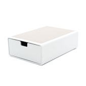 Gaveteiro de Mesa Gimba Organizador em ABS Branco 1 UN