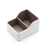Organizador de Mesa Gimba em ABS Branco 1 UN