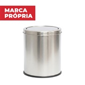 Lixeira Basculante Gimba em Inox 8L 1 UN