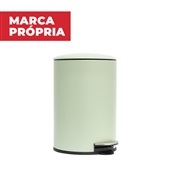 Lixeira Metalica Redonda Gimba 20L Verde 1 UN