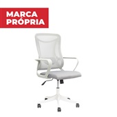 Cadeira para Escritório Gimba Base Alta Tela Cinza 1 UN