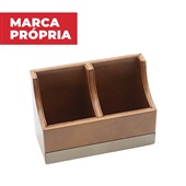 Porta Lápis Gimba Alto em MDF e PU 1 UN