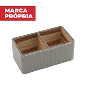 Porta Caneta MDF Gimba Fundo Madeira Cinza 1 UN