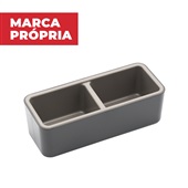 Porta Caneta Gimba em ABS Cinza 1 UN
