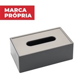 Porta Lenço Gimba em ABS Cinza 1 UN