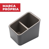 Porta Lápis Alto Gimba em ABS Cinza 1 UN