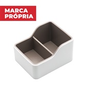 Organizador de Mesa Gimba em ABS Branco 1 UN