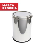 Lixeira Inox Gimba com Tampa 12L 1 UN