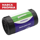 Saco para Lixo Gimba 30L 59x62cm Preto PCT C/100 UN
