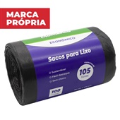 Saco para Lixo Gimba 105L 75x105cm Preto PCT C/100 UN