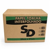 Papel Toalha SD Papeis Interfolhado 2 Dobras 600FL 1 UN