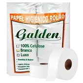 Papel Higiênico Galdem Rolão Folha Simples Luxo PCT C/8 RL