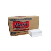 Papel Toalha Interfolha Baby 2 Dobras 22,5x21cm Branca II PCT C/1000 F