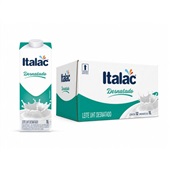 Leite Desnatado Italac UHT 1L CX C/12 UN