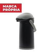 Garrafa Térmica Gimba Thermos em Inox 1L Preta 1 UN