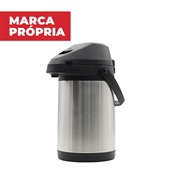 Garrafa Térmica Gimba C/ Pump em Inox 3L 1 UN