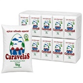 Açúcar Refinado Caravelas 1kg Fardo C/10 PCT