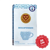 Café em Pó 3 Corações Descafeinado a Vácuo 250g CX C/20 UN