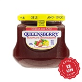 Geleia Classic QueensBerry Sabor Morango e Limão Siciliano 320g CX C/1