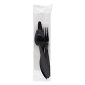 Kit Descartável New Dream com Garfo, Faca, Colher e Guardanapo 16cm PC
