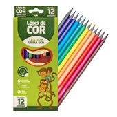 Lápis de Cor Leo & Leo Sextavado Ecológico 4220 12 Cores 1 UN