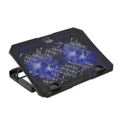 Base com Cooler Bright para Notebook 2 Fan Led e USB Preto 1 UN