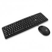 Kit Teclado e Mouse Bright com Fio Corporativo Basico CMB03 Preto 1 UN
