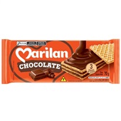 Biscoito Wafer Marilan Sabor Chocolate 70g 1 UN