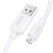 Cabo de Dados 1HORA USB P/ Lightning 1mts 2,1A PVC CAB238 Branco 1 UN