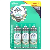 Odorizador de Ambiente Glade Frescor de Águas Florais Blister Refil 12ml Leve 3 Pague 2 UN