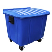 Container Lar Plásticos 1000L Injetado Sem Pedal Azul 1 UN
