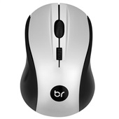 Mouse Sem Fio Bright 205 Preto e Prata 1 UN
