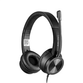 Headset com Fio Multilaser HF1100 PH501 USB 1,5m Controle de Volume In