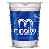 Água Mineral Minalba sem Gás Copo 200ml CX C/48 UN