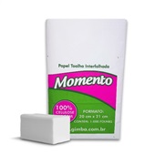 Papel Toalha Interfolha Momento 2 Dobras 20x21cm PCT C/1000 FL