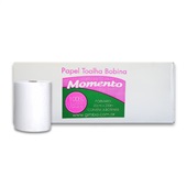 Papel Toalha Momento Bobina Folha Simples 20cm x 200m CX C/6 RL