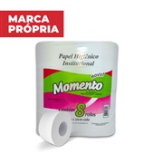 Papel Higiênico Momento Folha Simples 300m Celulose PCT C/8 RL