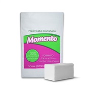 Papel Toalha Momento Interfolhado Folha Simples 23x21cm PCT C/1000 FL