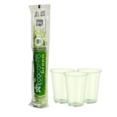 Copo Plástico Biodegradável Ecocoppo Green 200ml Transparente PCT C/10