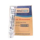 Copo Plástico Altacoppo 110ml Branco CX C/3000 UN