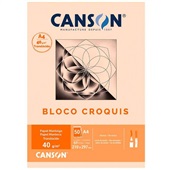 Bloco Papel Canson Manteiga A3 40g com 50 Folhas 1 UN