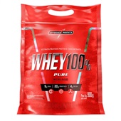 Whey Concentrado Integralmédica 100% Pure Morango Pouch 900g 1 UN