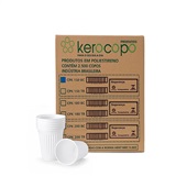 Copo Plástico Kerocopo 150ml Branco CX C/2500 UN