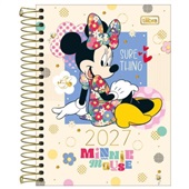 Agenda 2027 Tilibra Minnie Espiral Sortidas Capa Dura 117x164mm 176 Fo